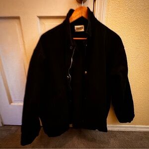 Graver of Anaheim black bomber jacket. heavyweight